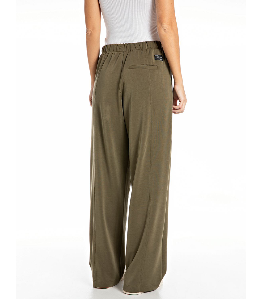 ストレッチジャージーワイドパンツ 詳細画像 グリーン 2